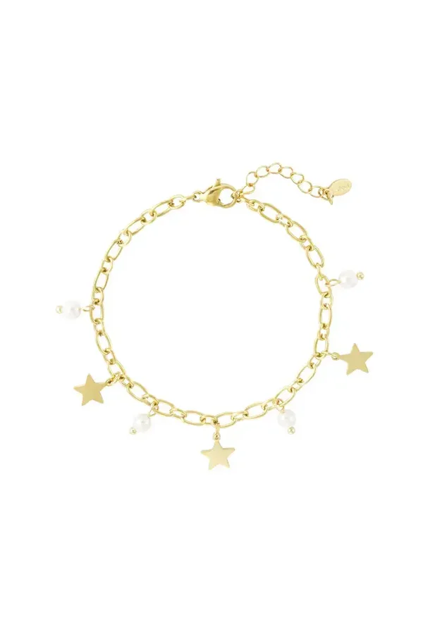 Pearls & stars bracelet