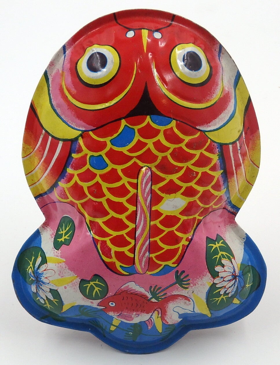 Tin Fish Rattle #18B Vintage Japanese Tin Toy