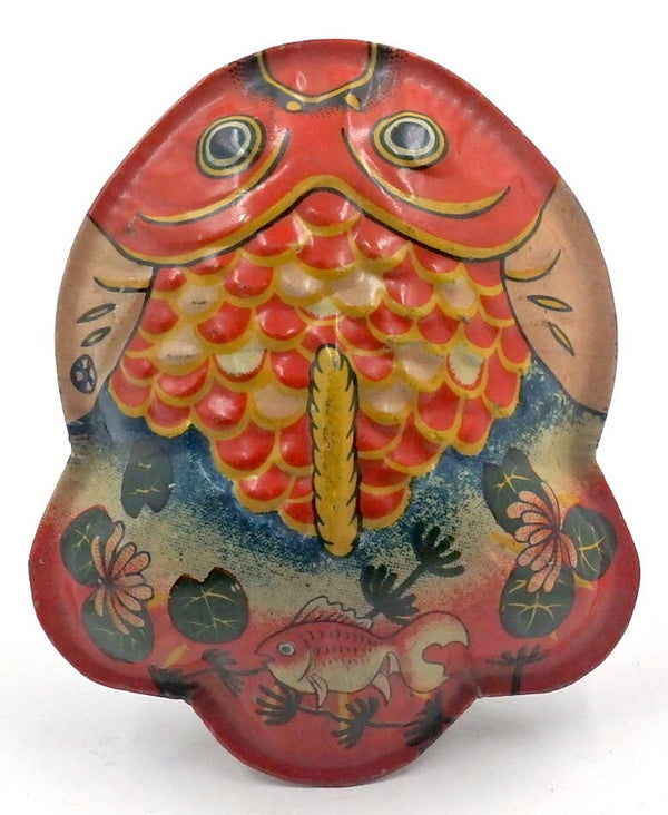 Vintage Japanese Tin Fish Rattle #26A