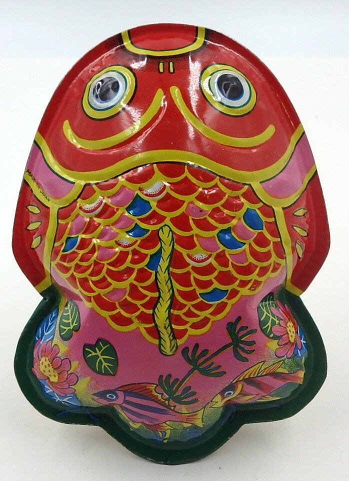 Vintage Japanese Tin Fish Rattle #27A