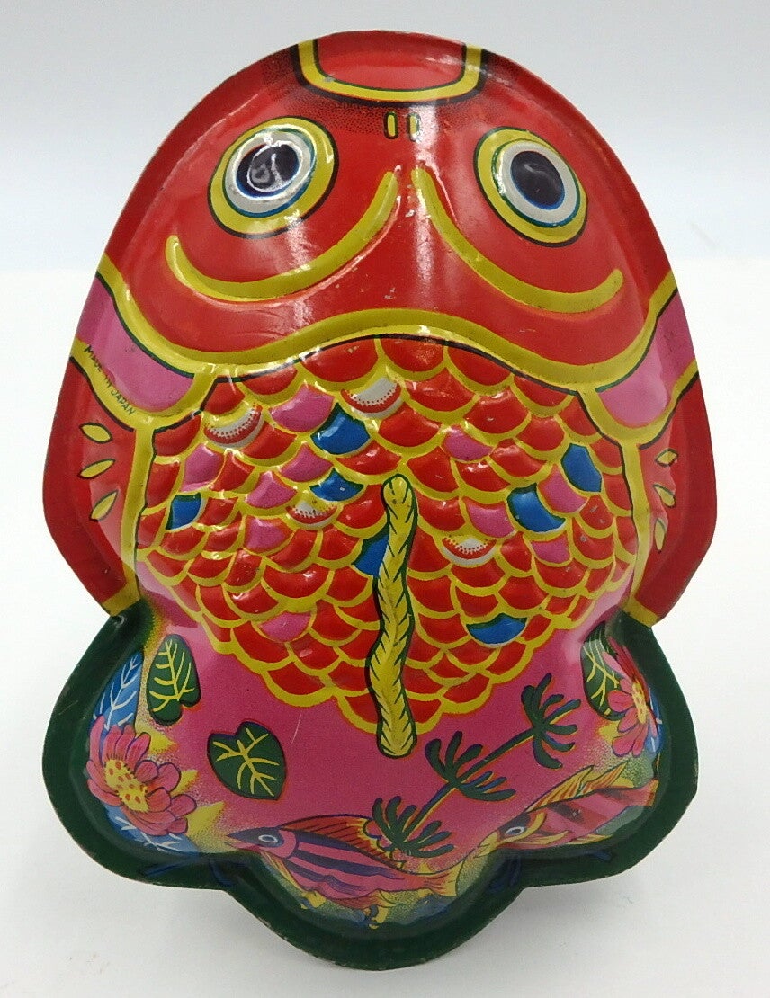 Vintage Japanese Tin Fish Rattle #27B