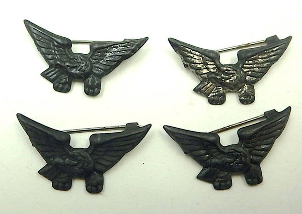 Lot of Four Vintage Japanese Tin Prize Toy Eagle Pins