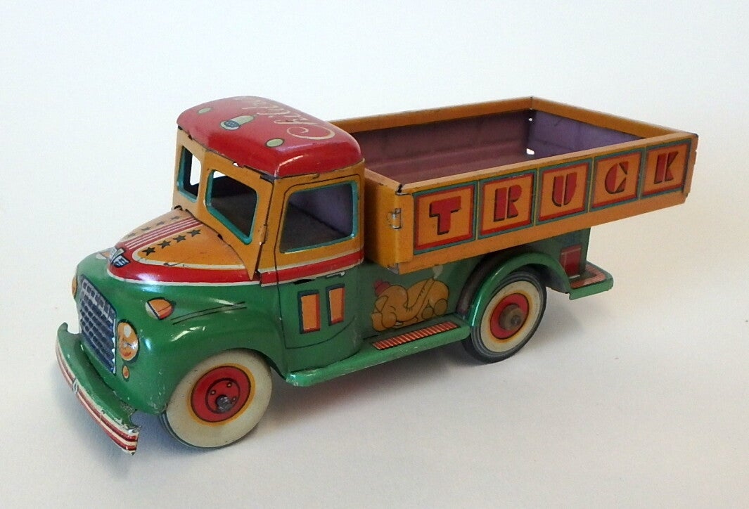 1950's Vintage Tin Bonnet Front Truck- Children Truck