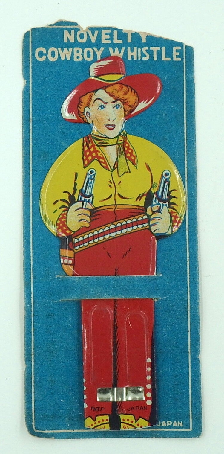 Large Cowgirl Whistle on Rough Card