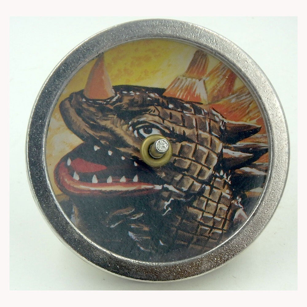 Vintage Japanese Monster Dinosaur Spinning Top-B