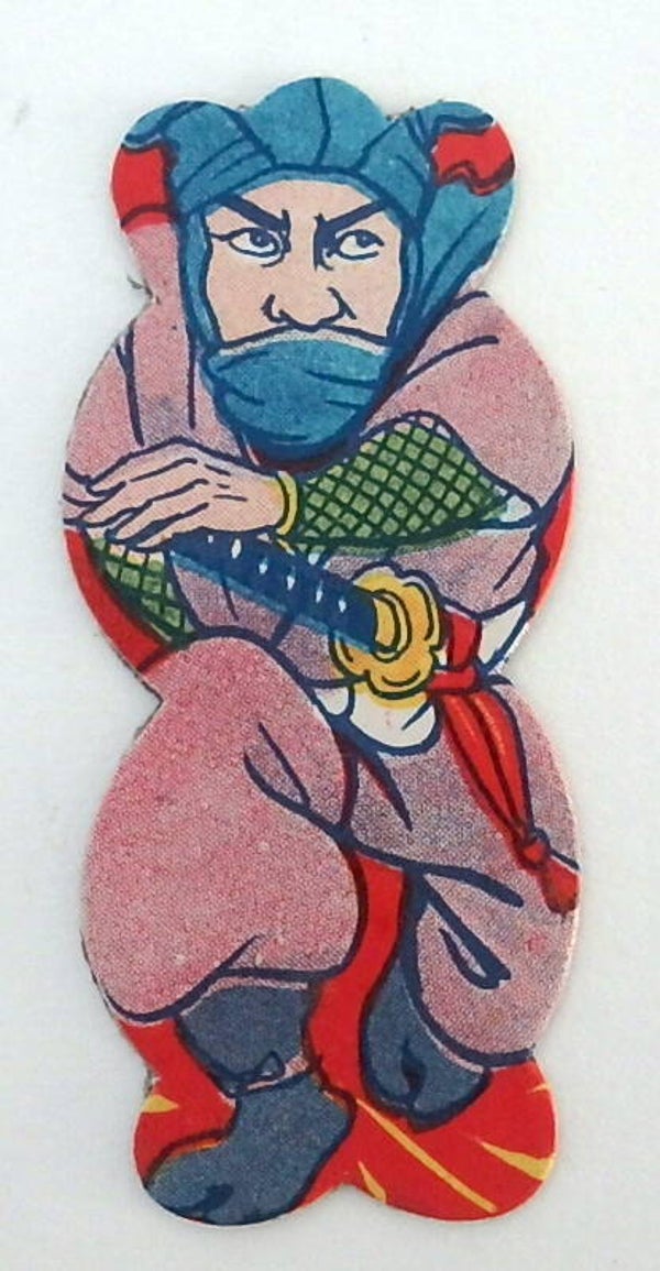 Vintage Japanese Figural Menko Card- Ninja B