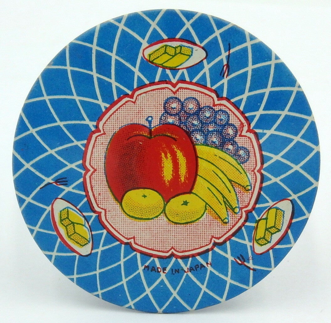 1950's Japanese Tin  Spinner Top Table Setting-Fruit Bowl