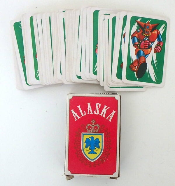 Vintage Japanese Mini Playing Cards Getter Robo, Original Box