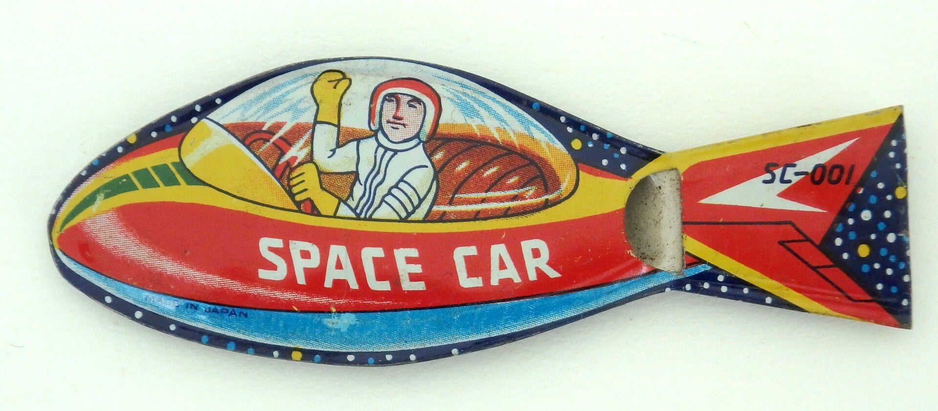 Vintage Japanese Tin Whistle- Space Car with Pilot