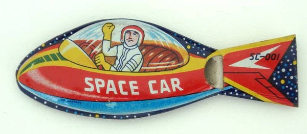 Vintage Japanese Tin Whistle- Space Car with Pilot