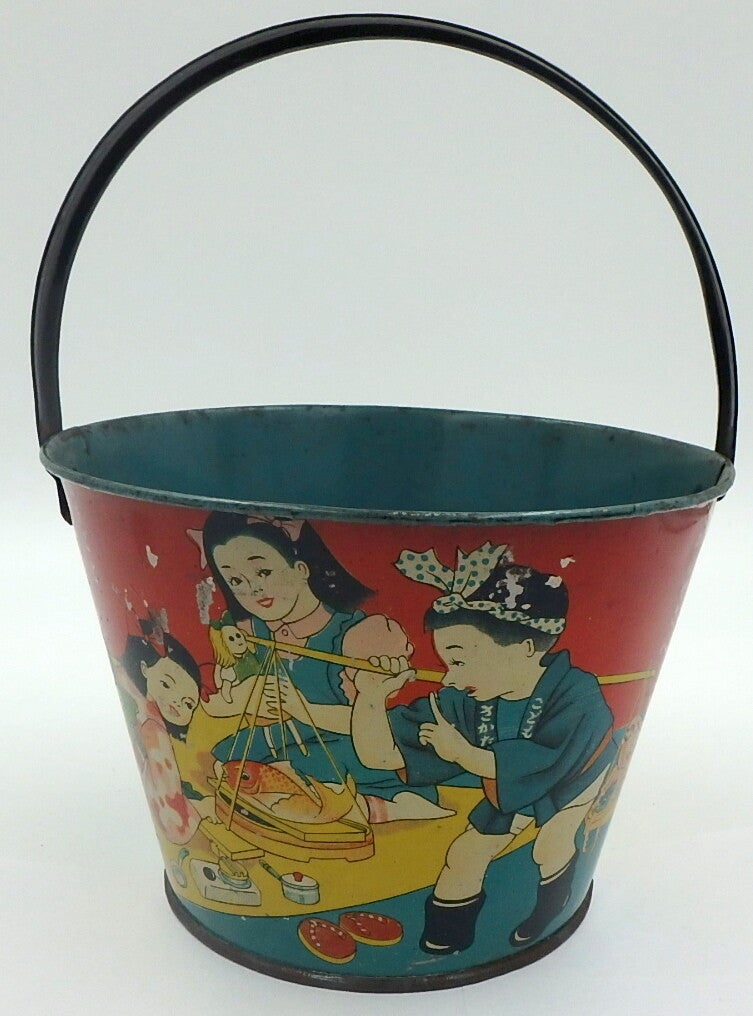 Japanese Tin Sand Pail-Cooking Fish