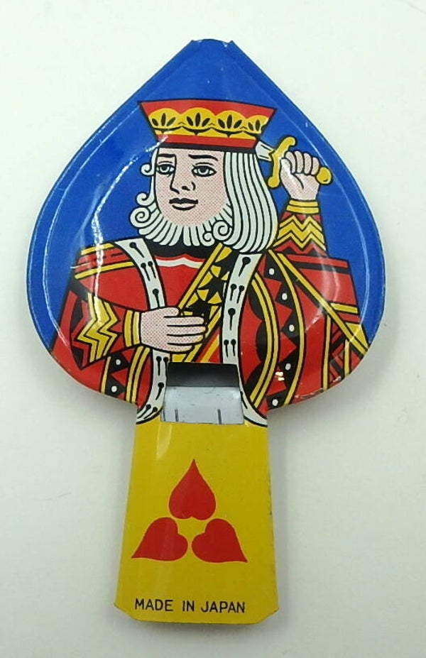 Vintage Japanese Tin King of Hearts Whistle