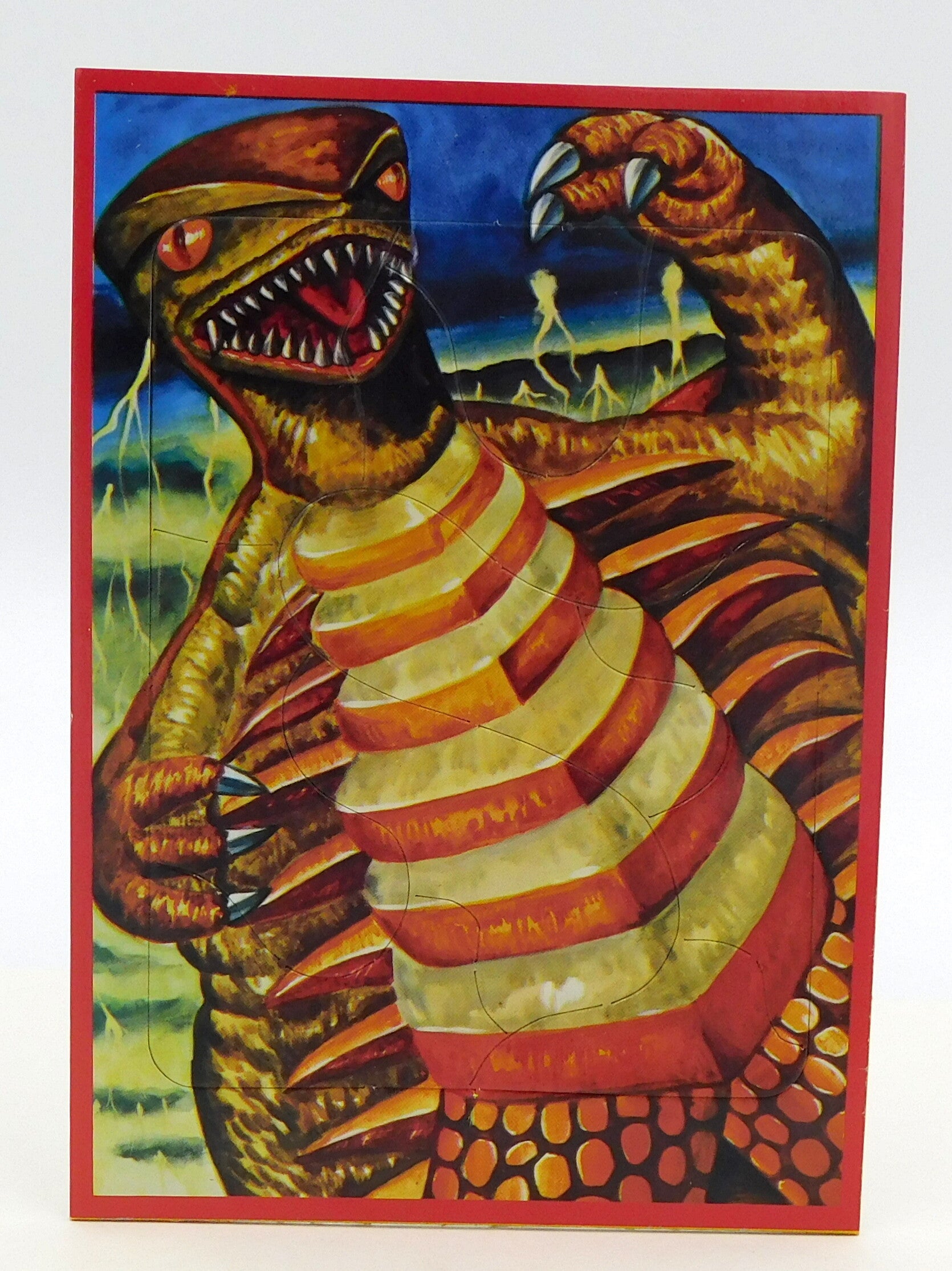 Vintage Japanese Puzzle in Original Bag- Kaiju Monster-D