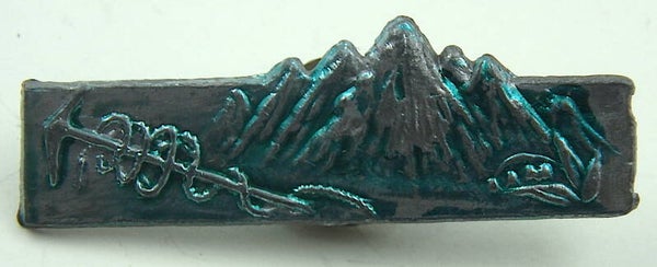 Early Japanese Sports Badge Prize Toy- Mountain Climbing