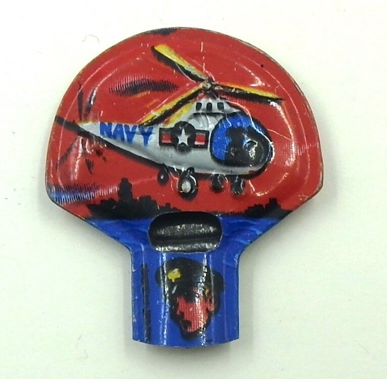 Small Vintage Japanese Tin Whistle-Navy Helicopter