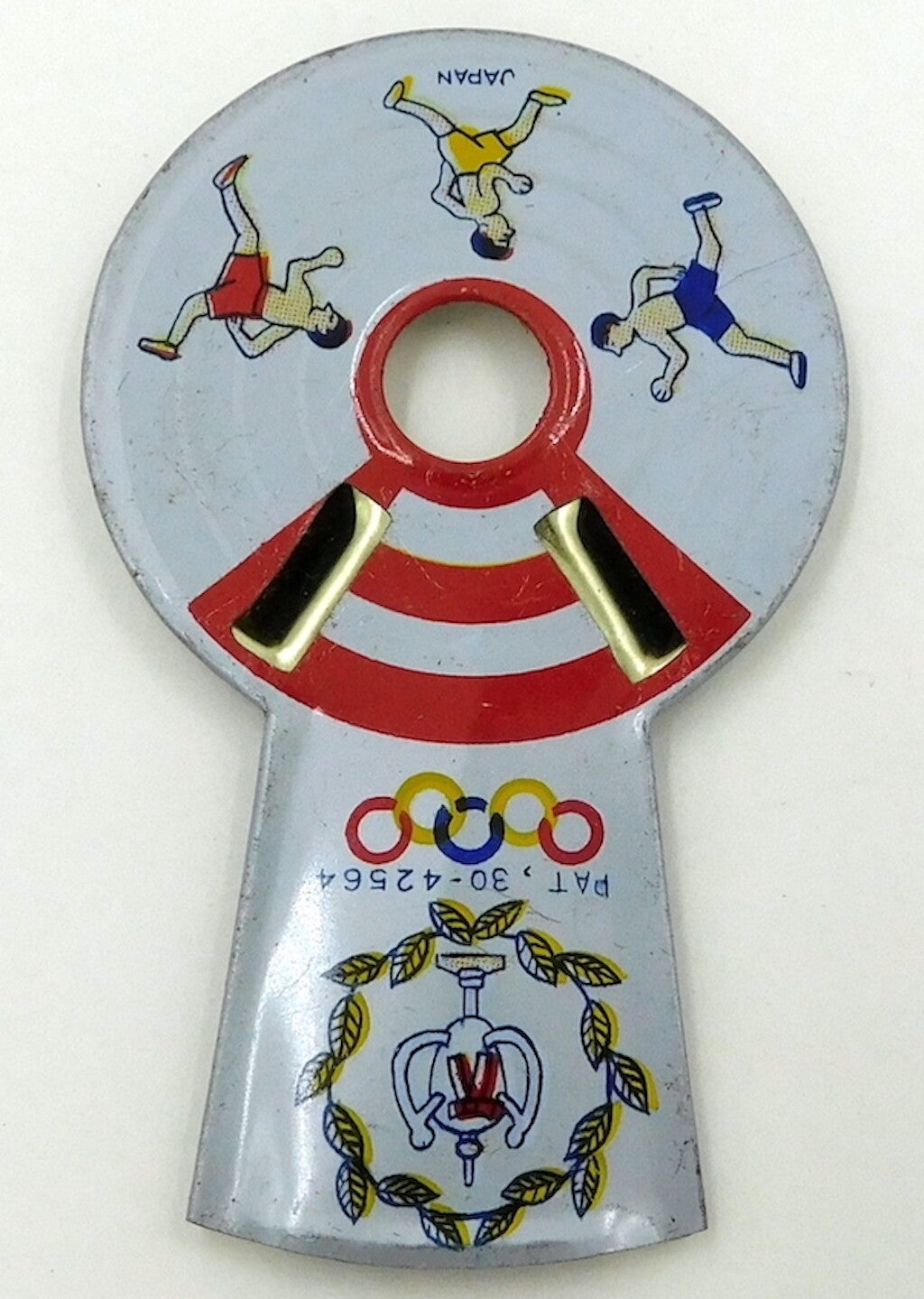 1960's Japanese Tin Olympic Runners Whistle