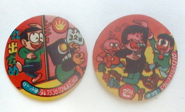 Pair of Anime Kids Menko- Osomatsu-Kun