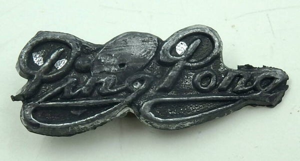 Early Japanese Sports Badge Prize Toy -Ping Pong