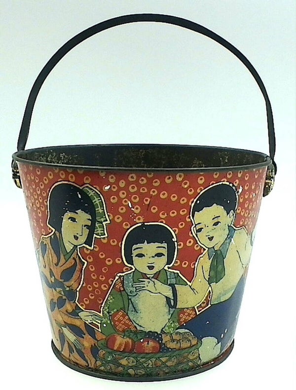 Pre-War Japanese Sand Pail-Japanese Family