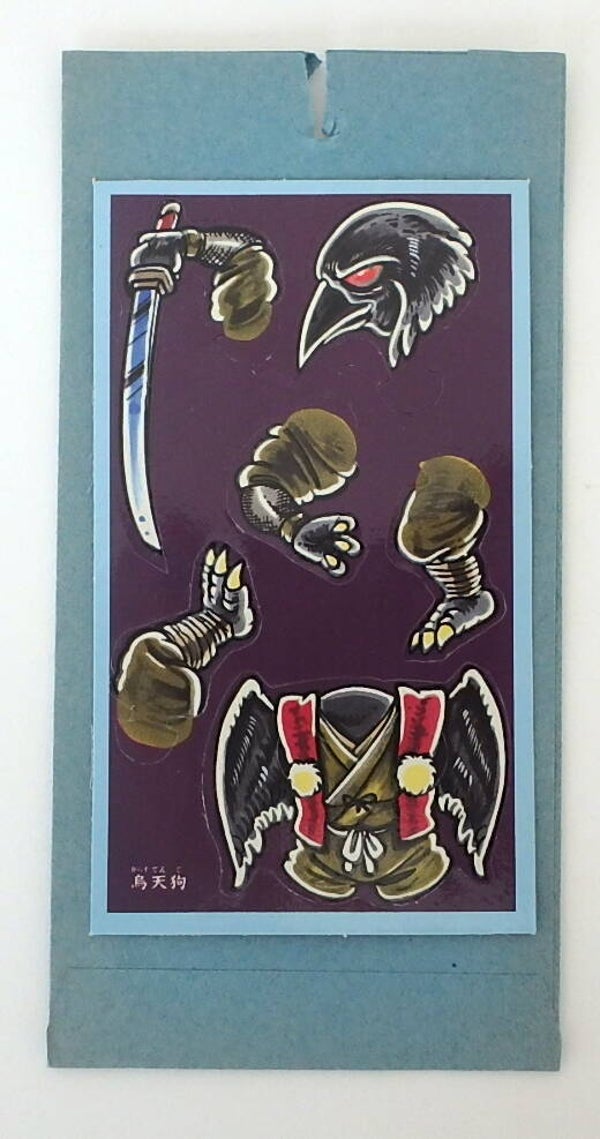 Vintage Un-Punched Japanese Yokai Figure # 2 in Original Header Bag- Parts Move