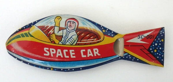 Vintage Japanese Tin Whistle- Space Car with Pilot