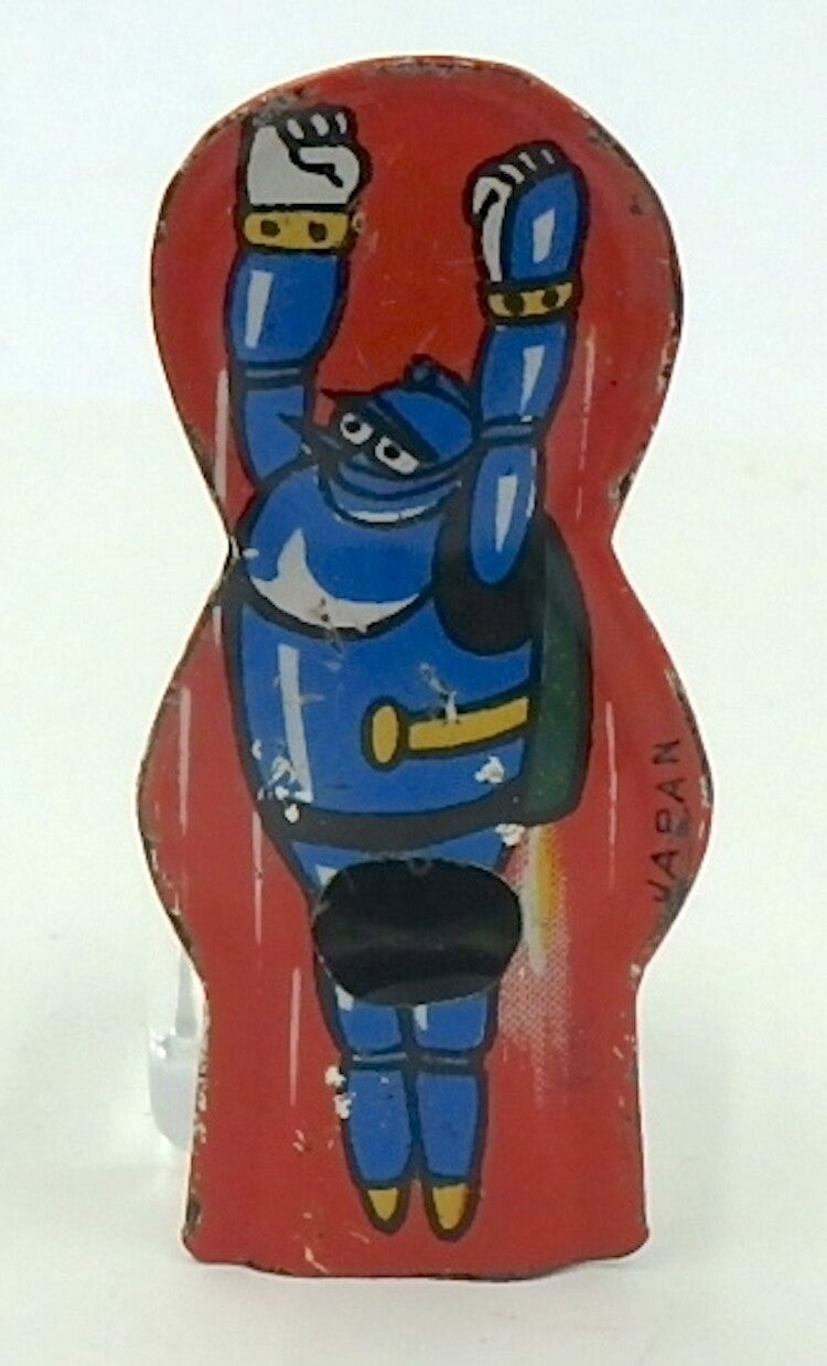 Tiny Vintage Japanese Tin Whistle - Gigantor, Tetsujin, Ironman