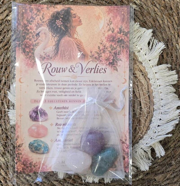 Edelstenen setje Rouw & Verlies