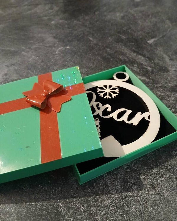 Boite cadeau pour boule de Noël