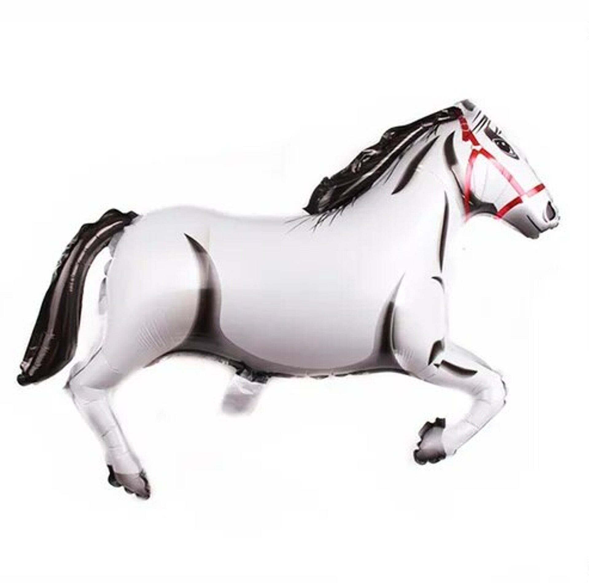 Grote folie ballon wit paard
