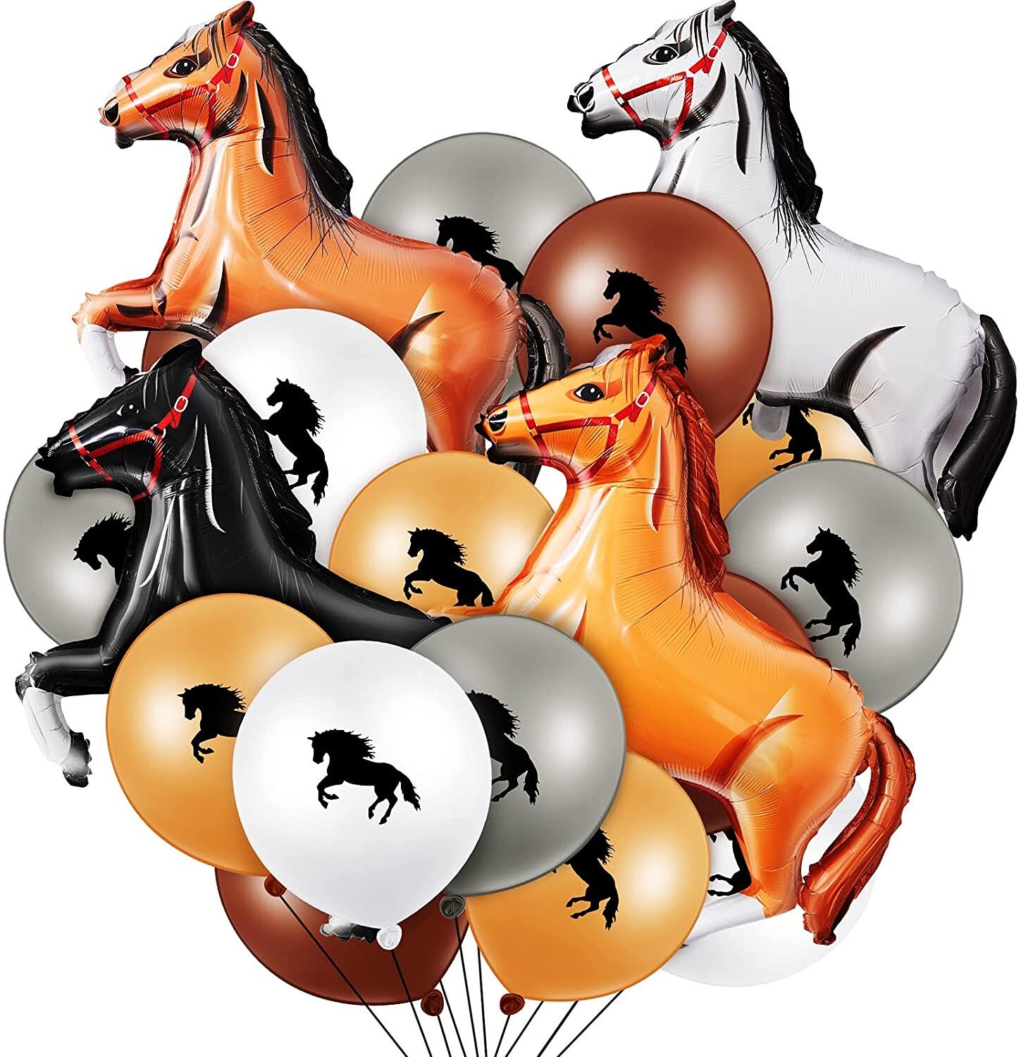 20-delige paarden ballonnen set