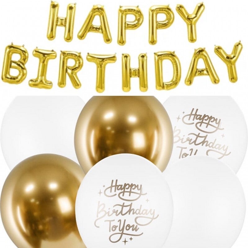 Ballonnen set Happy Birthday to You 19-delig