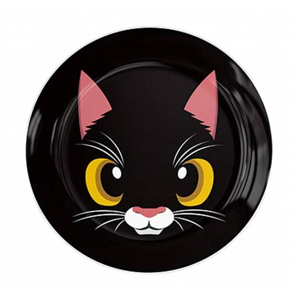 10 kartonnen bordjes Cats Black