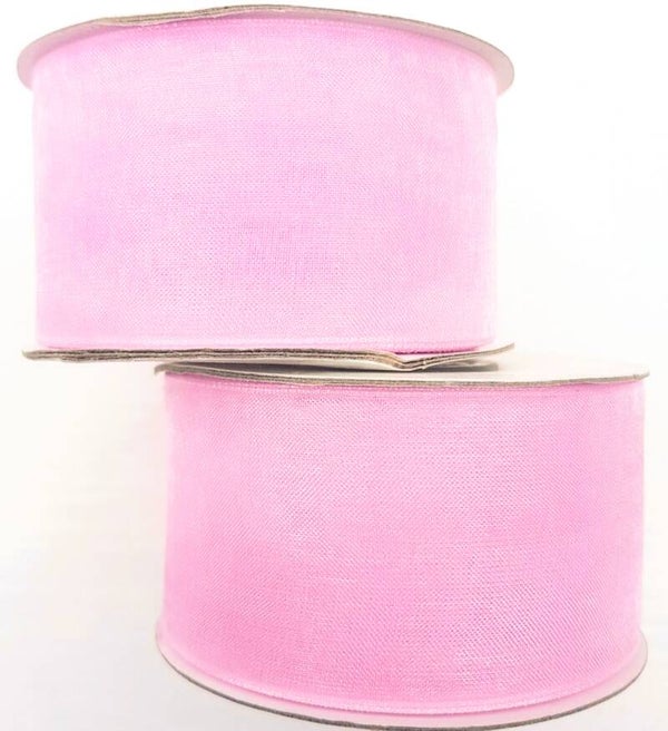 Chiffon lint roze op rol