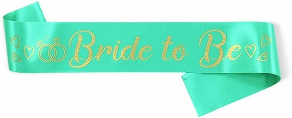 Sjerp Bride to Be mint met gouden tekst