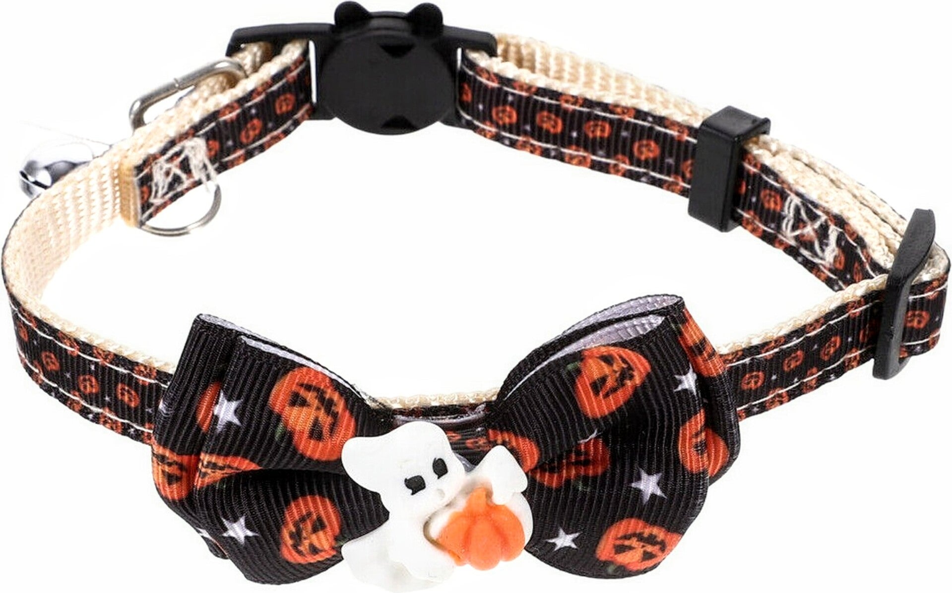 Halloween halsband Ghost voor katten en/of kleine tot middelgrote honden