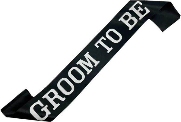Sjerp Groom to Be zwart met witte letters