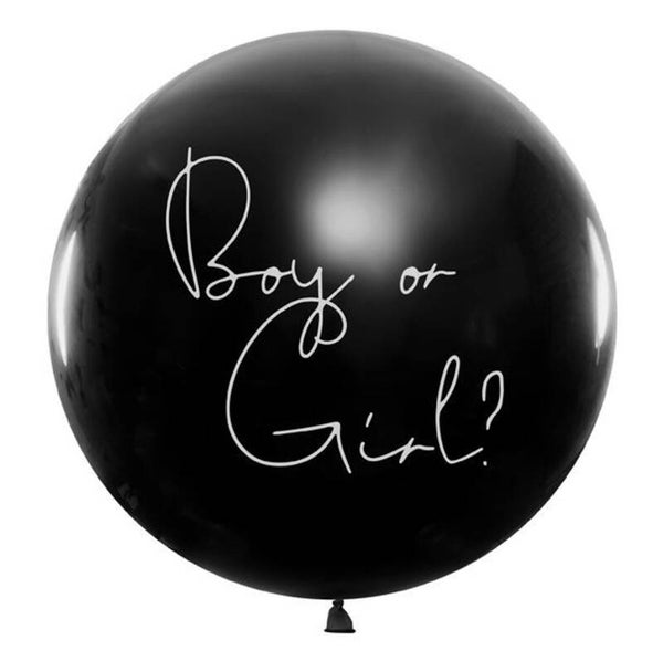 Big Balloon met in sierlijke letters Boy or Girl