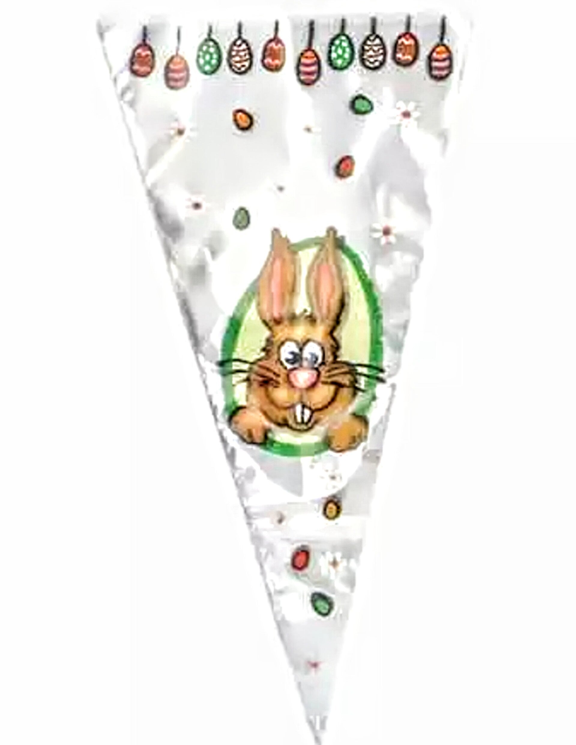 10 Paashaas puntzakjes 18 x 37 cm