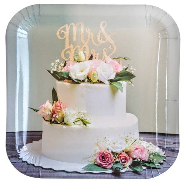 Collage de Mariage kartonnen bordjes