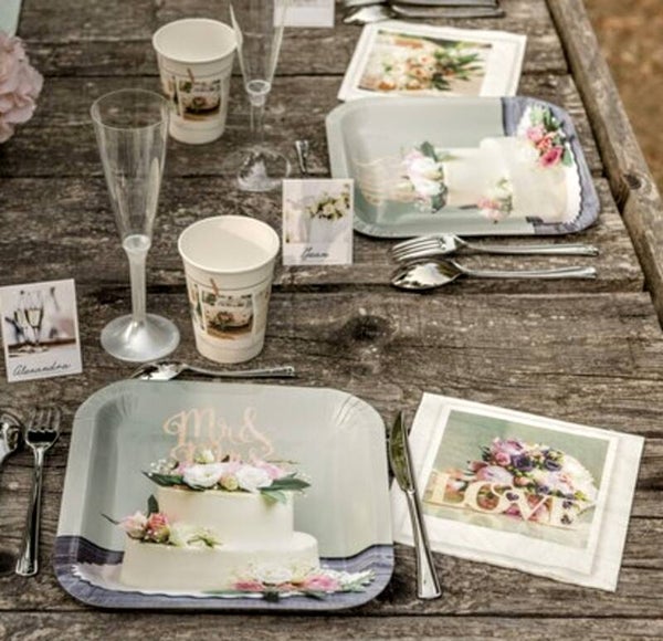 Collage de Mariage kartonnen bekertjes