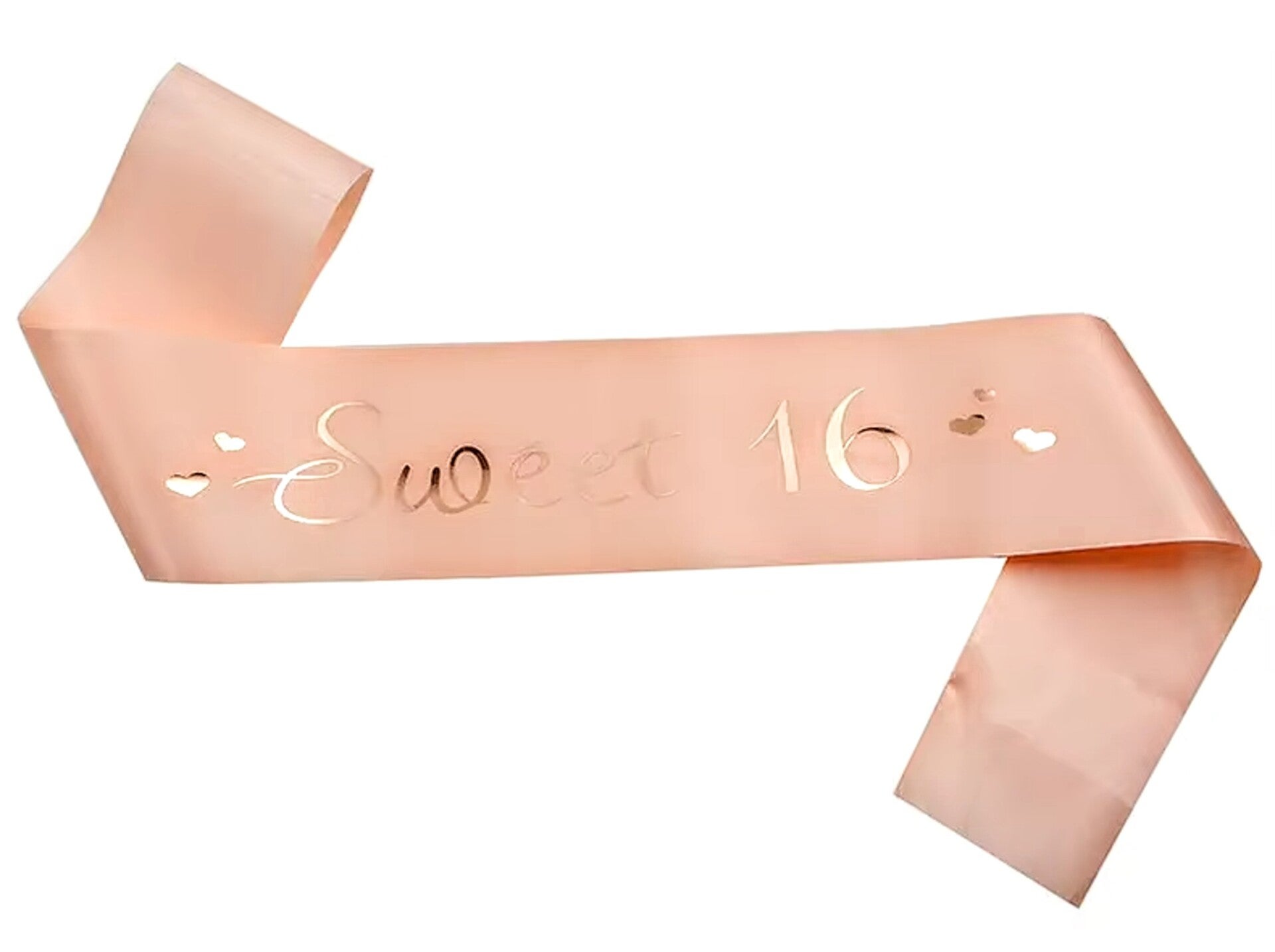 Sjerp Sweet 16 rosé goud met goud folie tekst
