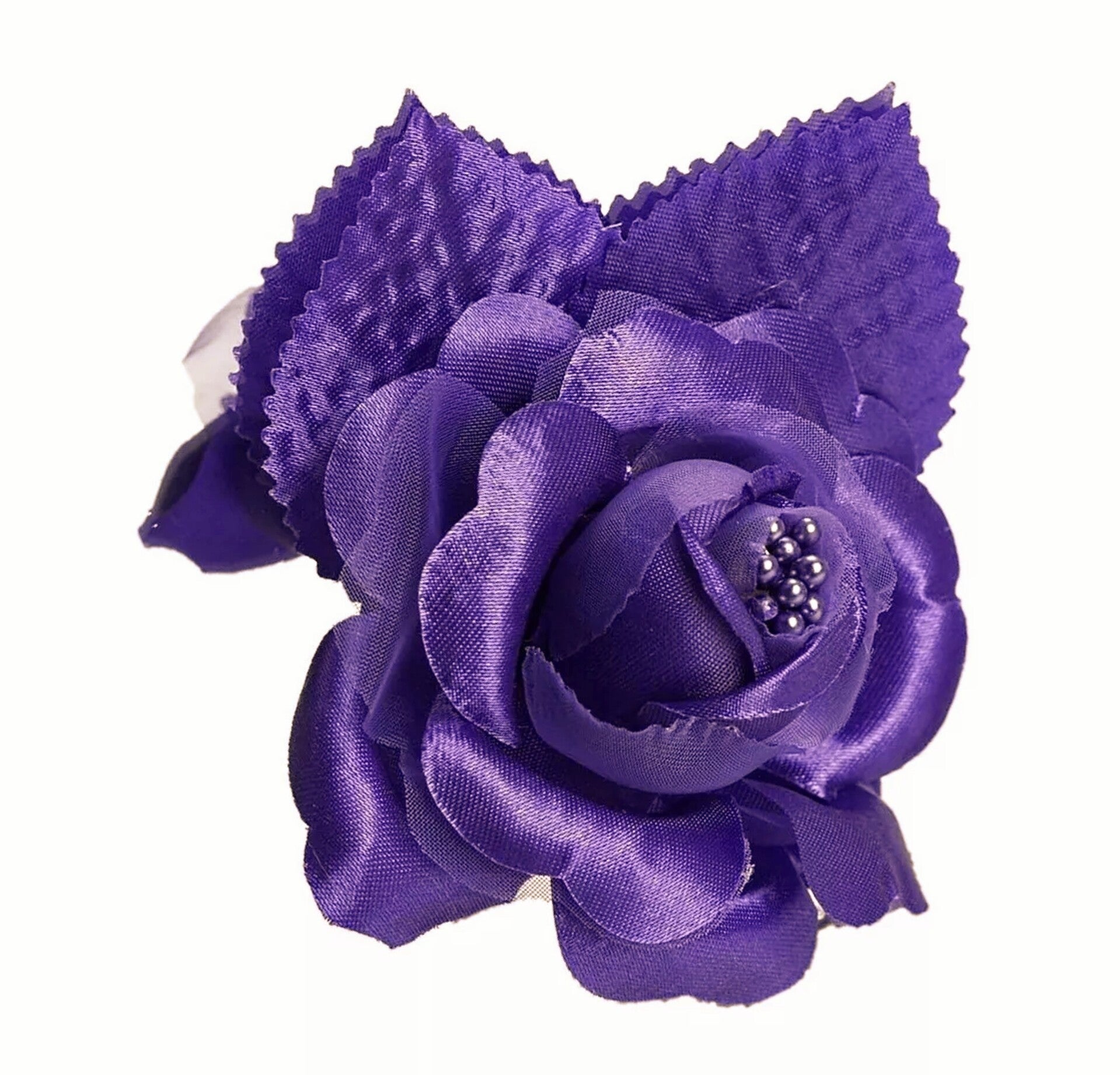Zijde roos paars