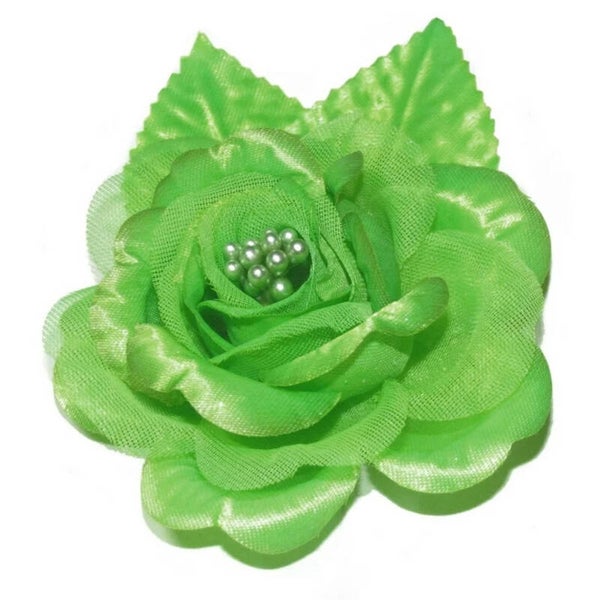 Zijde roos appel groen