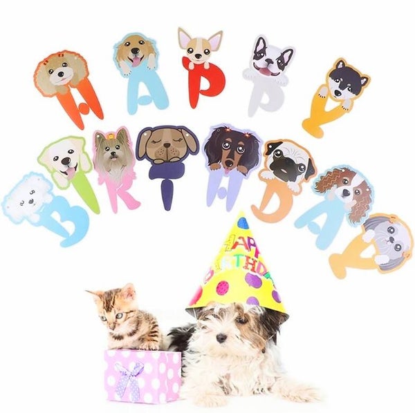 Honden slinger Happy Birthday