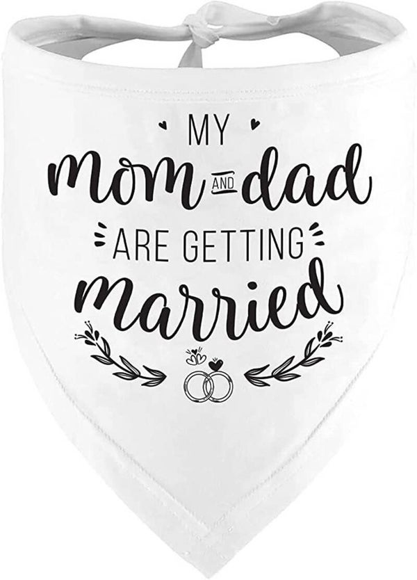 Honden bandana My Mom and Dad are Getting Married