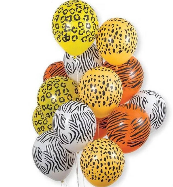16 ballonnen Jungle Prints
