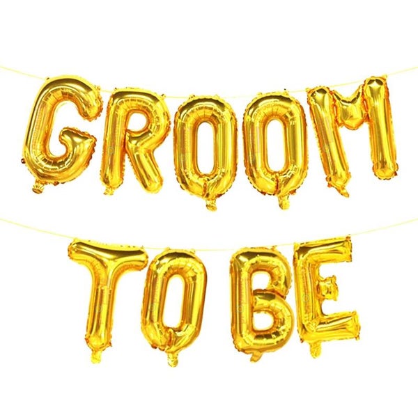 Groom to Be folie ballonnen set goud