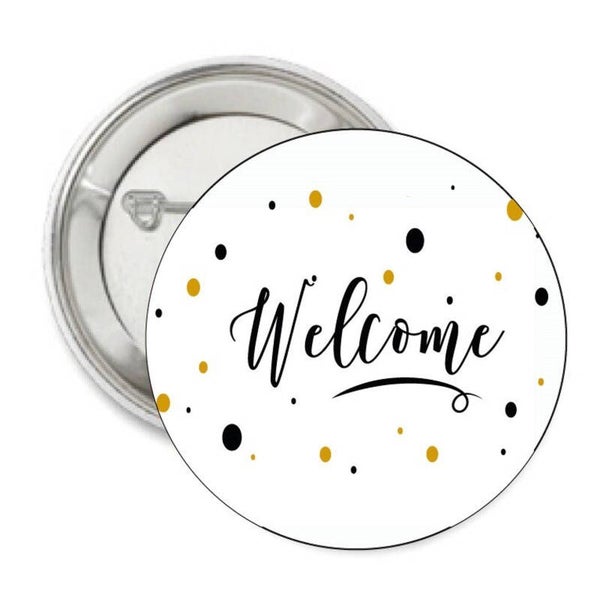 Button of (kleding)magneet Welcome