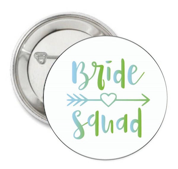 Button of (kleding)magneet Bride Squad blauw groen