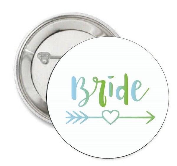Button of (kleding)magneet Bride Tribe blauw groen
